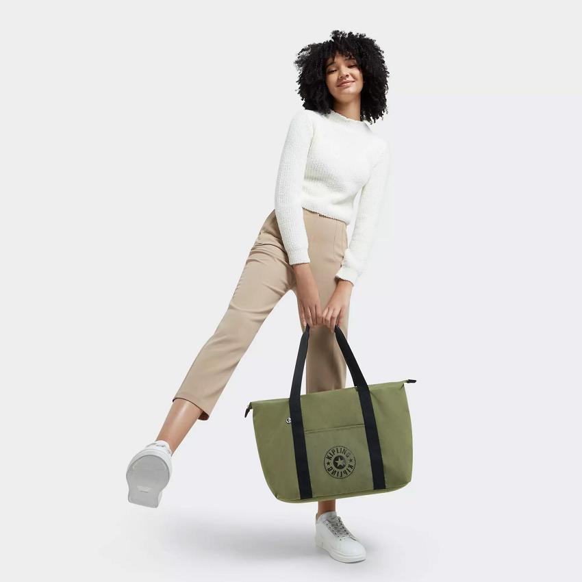 Kipling Art Medium Lite Gym Bags Olive | UKKi1713Y