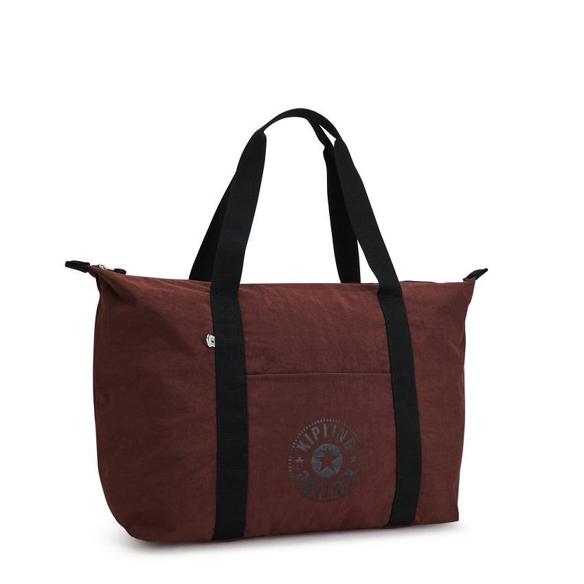 Kipling Art Medium Lite Tote Bags Dark Red | UKKi1743C