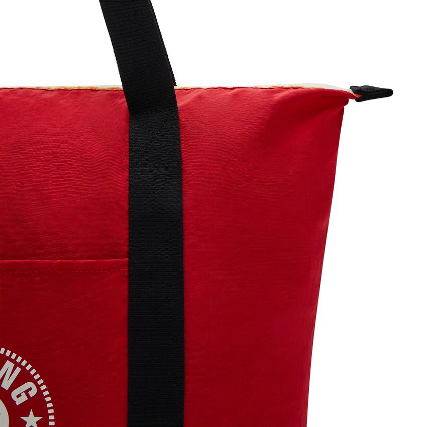 Kipling Art Medium Lite Tote Bags Red | UKKi1742Z