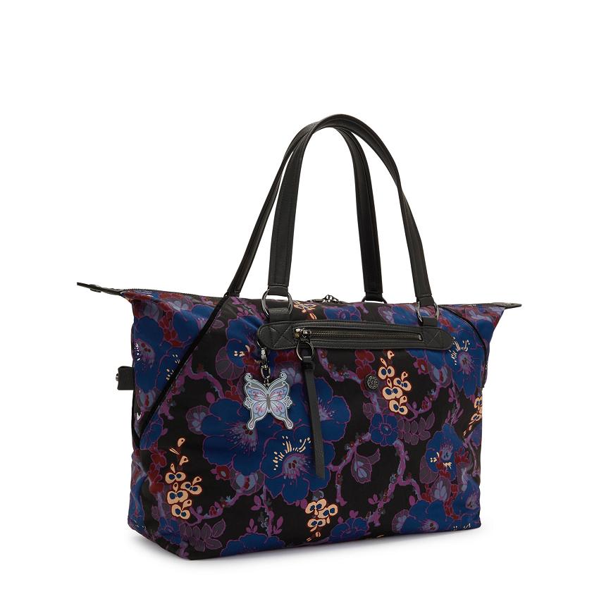 Kipling Art Medium Tote Bags Black Camo | UKKi1733I
