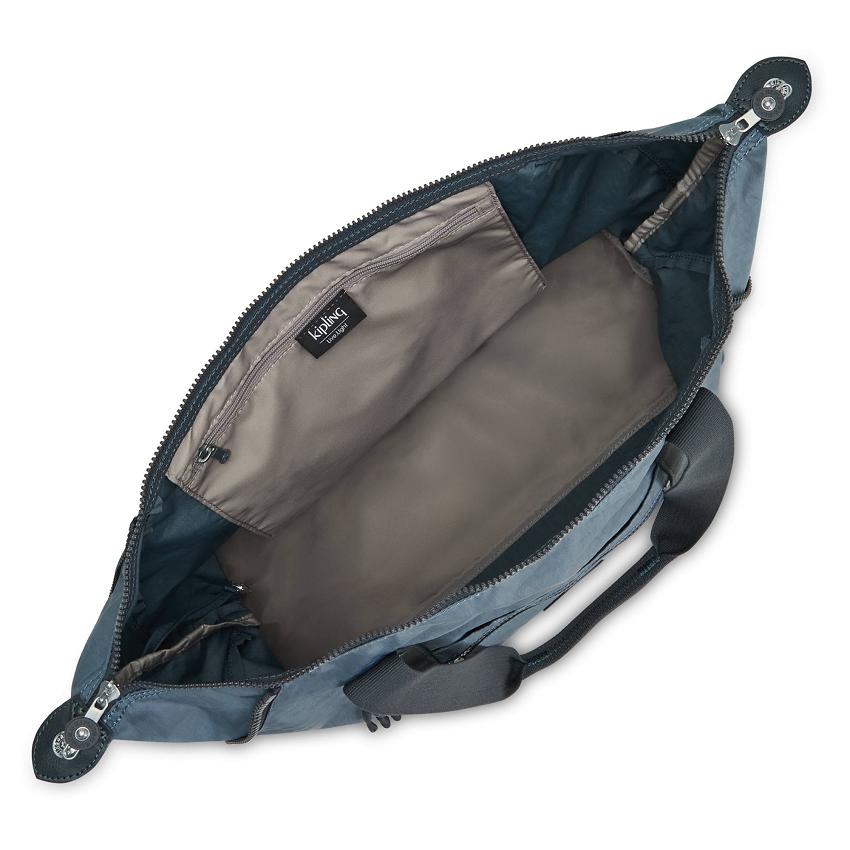 Kipling Art Medium Tote Bags Navy Grey | UKKi1737D