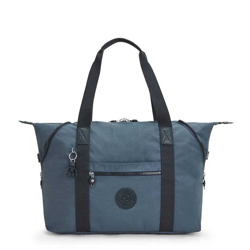 Kipling Art Medium Tote Bags Navy Grey | UKKi1737D