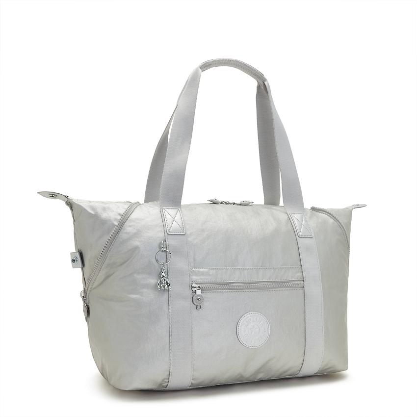 Kipling Art Medium Tote Bags Silver | UKKi1736S