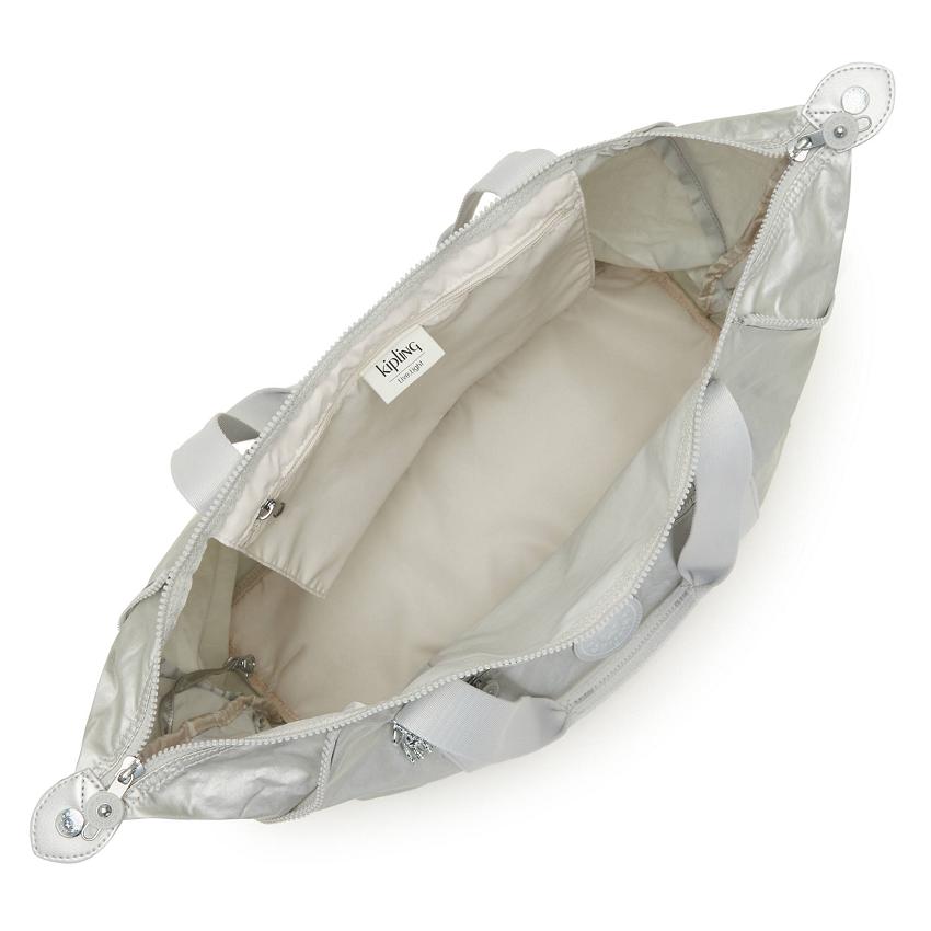 Kipling Art Medium Tote Bags Silver | UKKi1736S