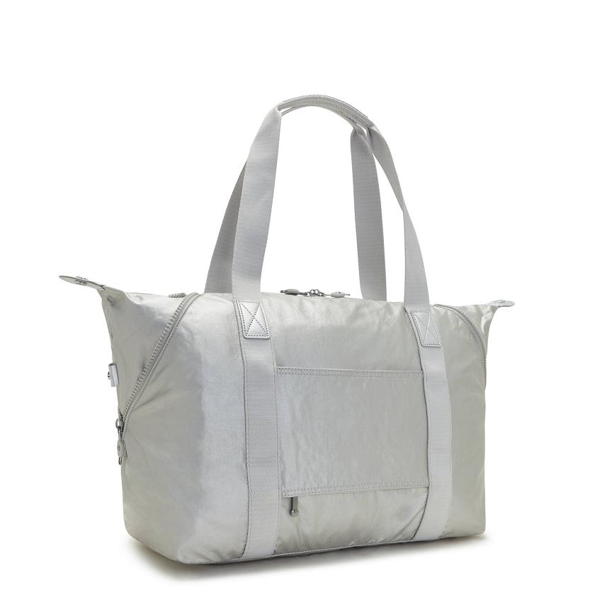 Kipling Art Medium Tote Bags Silver | UKKi1736S
