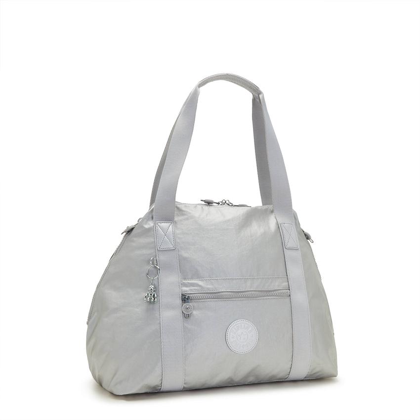 Kipling Art Medium Tote Bags Silver | UKKi1736S