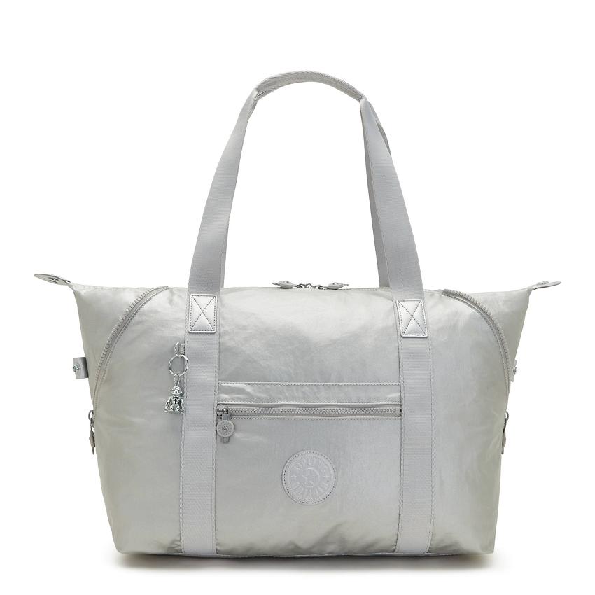 Kipling Art Medium Tote Bags Silver | UKKi1736S