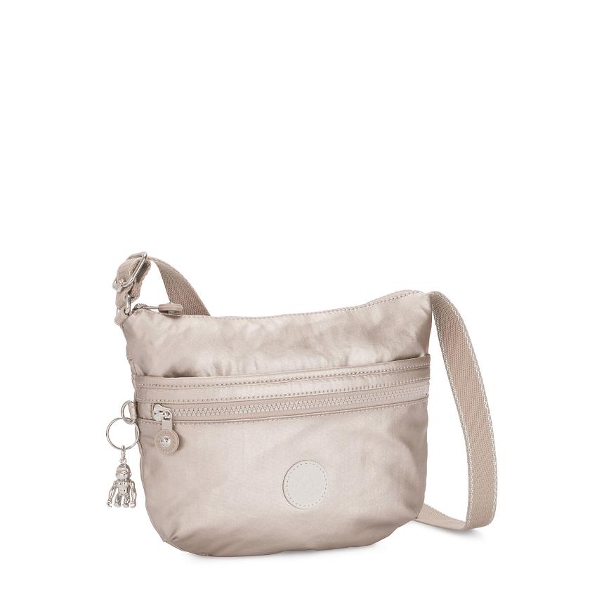 Kipling Arto Small Metallic Handbags Metal | UKKi1796F