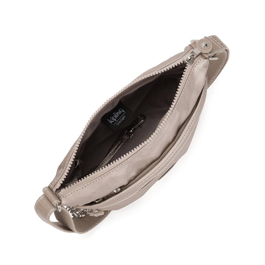 Kipling Arto Small Metallic Handbags Metal | UKKi1796F