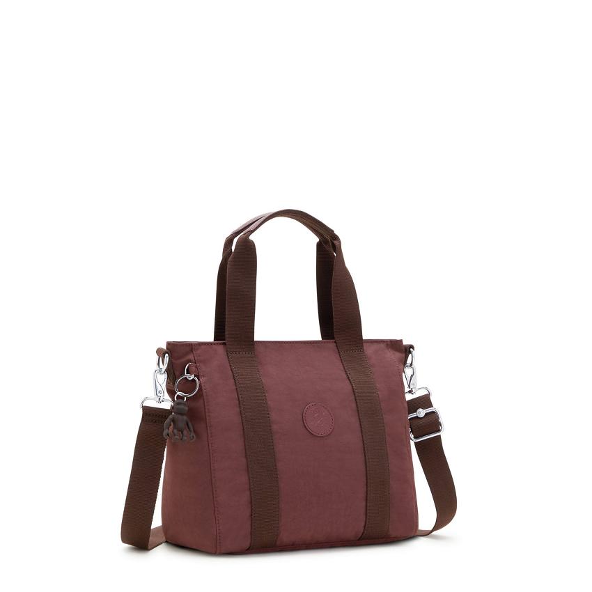 Kipling Asseni Mini Tote Bags Dark Red | UKKi1749M