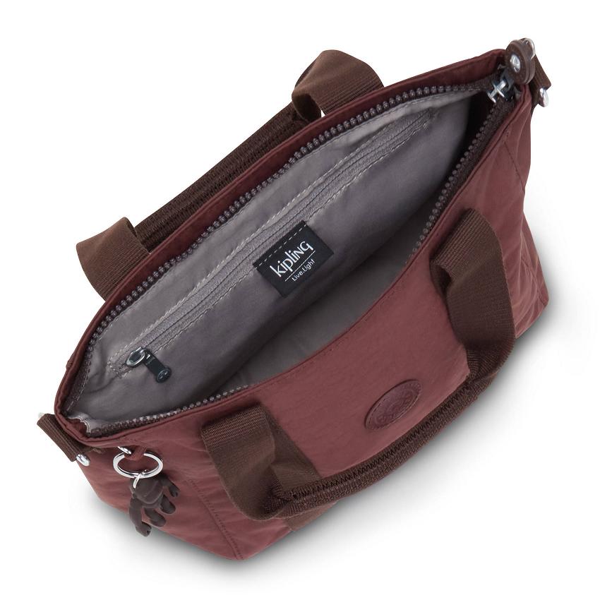Kipling Asseni Mini Tote Bags Dark Red | UKKi1749M