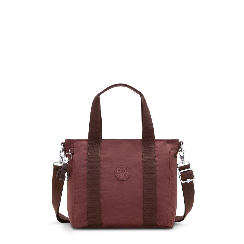 Kipling Asseni Mini Tote Bags Dark Red | UKKi1749M