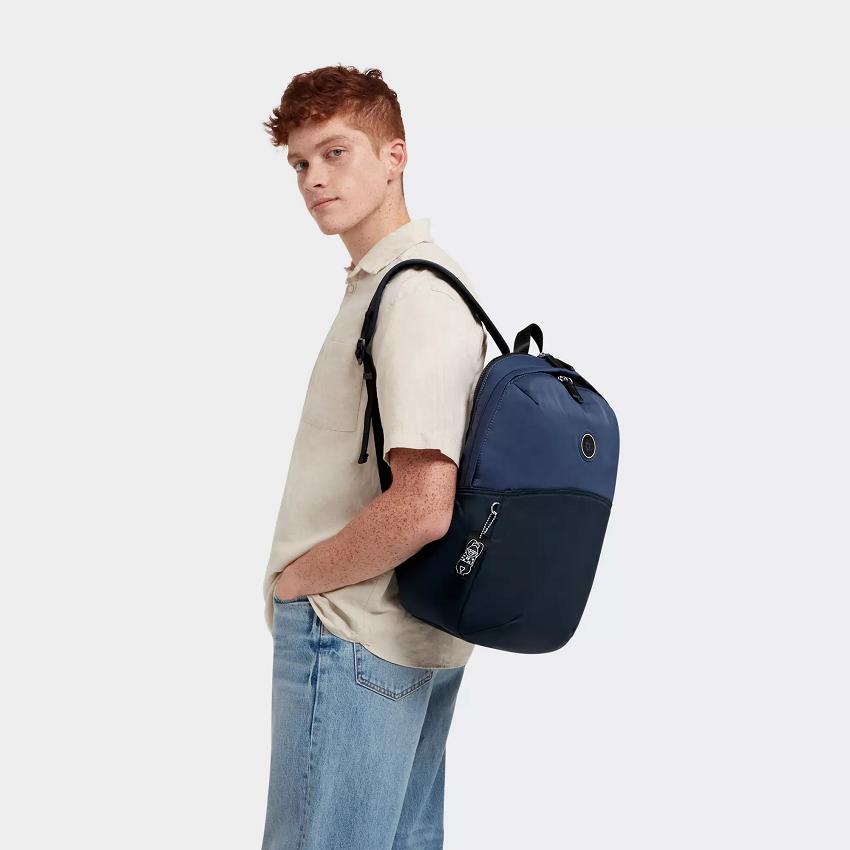 Kipling Ayano Laptop Backpacks Blue | UKKi1309M