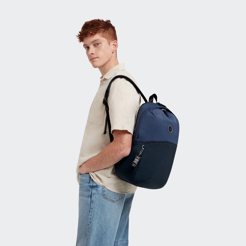 Kipling Ayano Travel Backpacks Blue | UKKi1372H