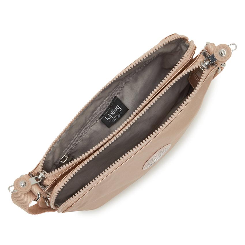 Kipling Boyd Metallic Handbags Gold Metal | UKKi1797G