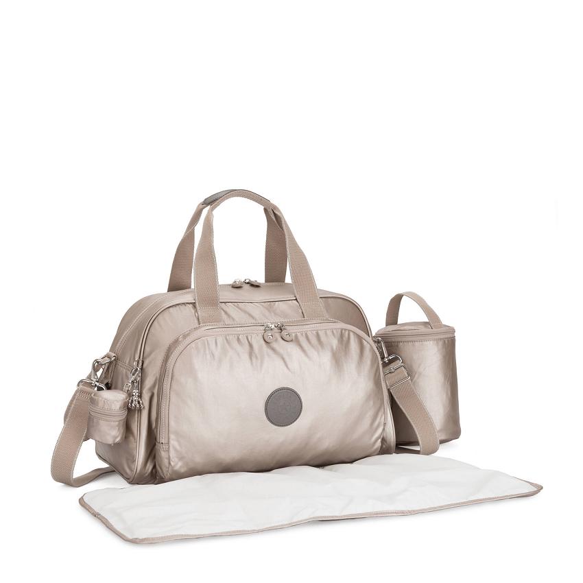 Kipling Camama Tote Bags Metal | UKKi1755R