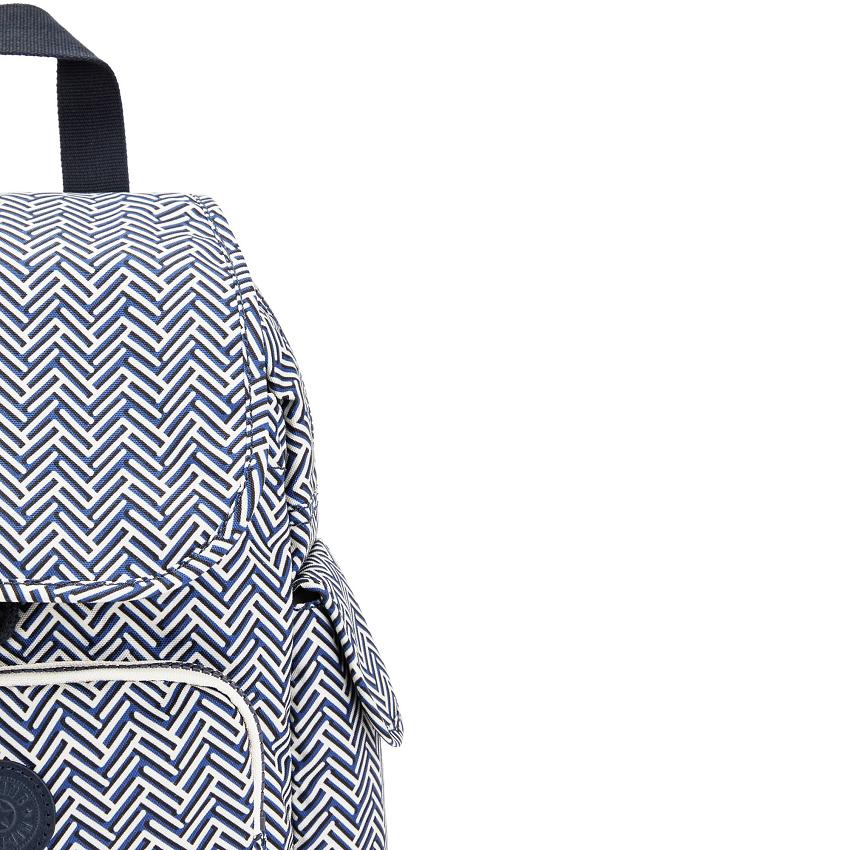 Kipling City Pack Mini Travel Backpacks Blue white | UKKi1378T
