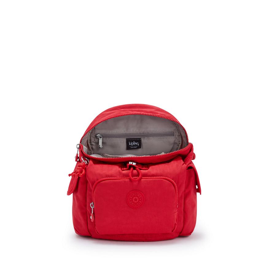 Kipling City Pack Mini Travel Backpacks Red | UKKi1380U