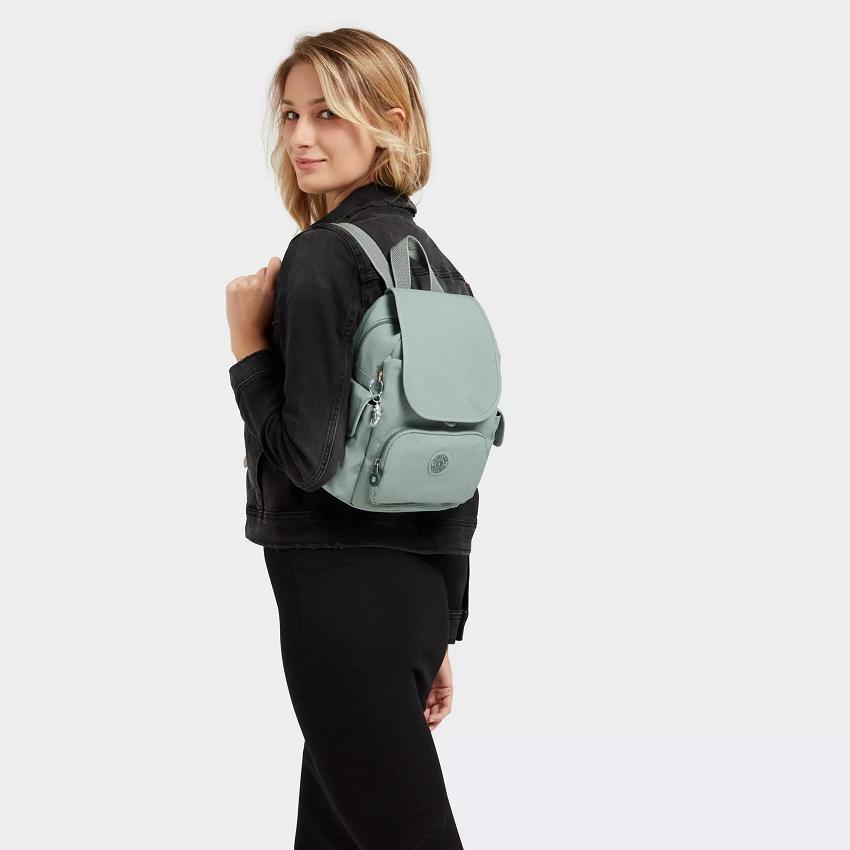 Kipling City Pack Mini Travel Backpacks Olive | UKKi1386H