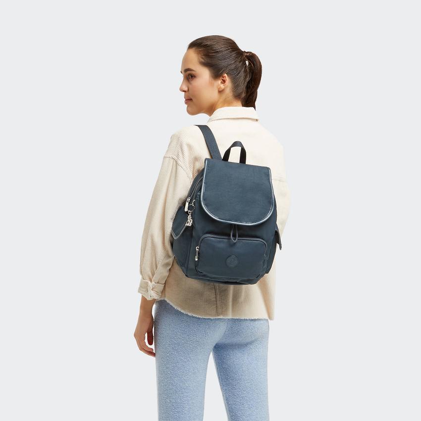 Kipling City Pack Small Fashion Backpacks Blue | UKKi1207A