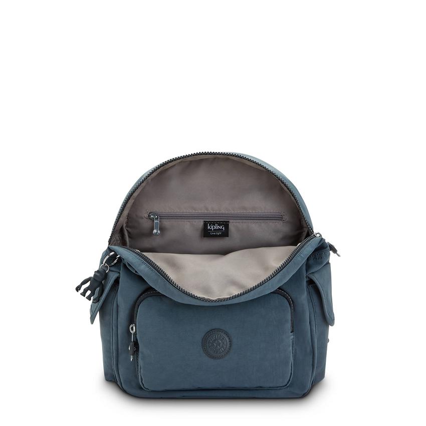 Kipling City Pack Small Fashion Backpacks Navy Grey | UKKi1212K
