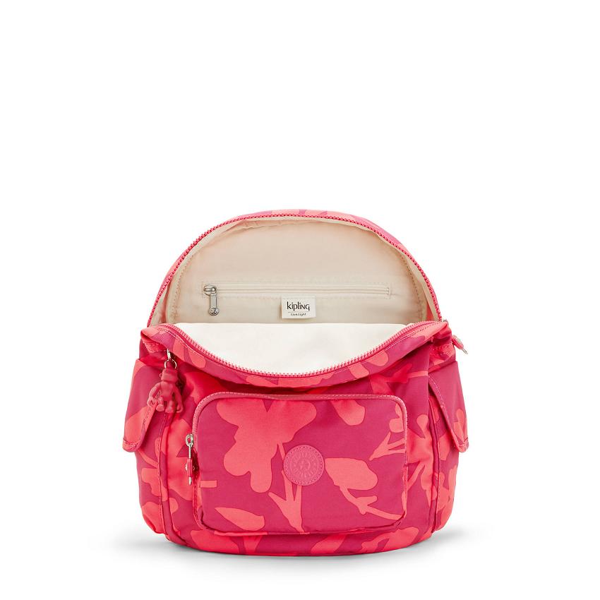 Kipling City Pack Small Fashion Backpacks Coral Flower | UKKi1215C