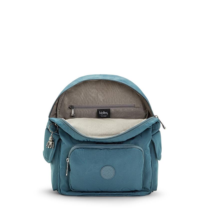 Kipling City Pack Small Fashion Backpacks Navy Grey | UKKi1223D