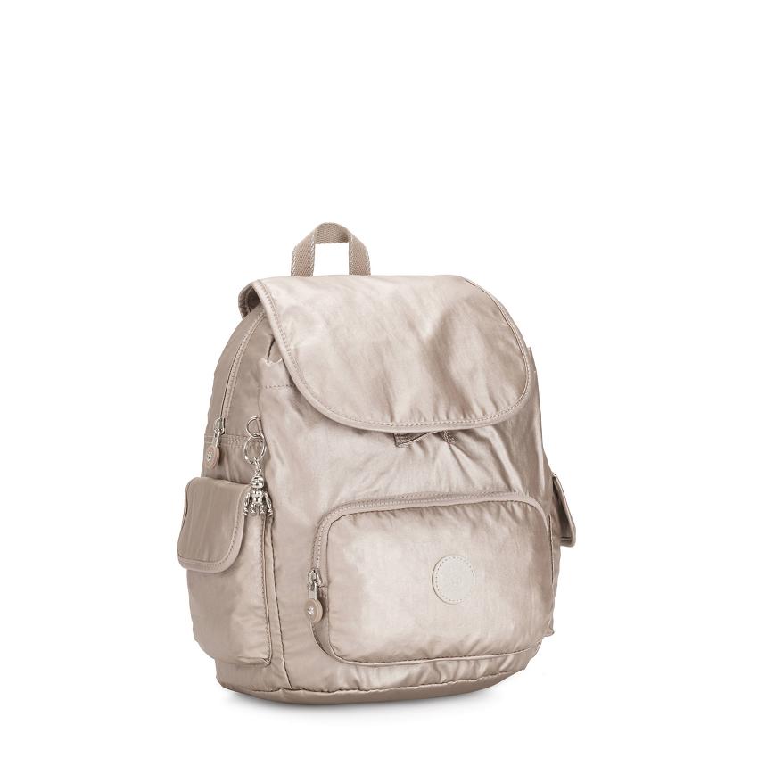 Kipling City Pack Small Travel Backpacks Metal | UKKi1392V