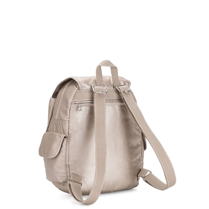 Kipling City Pack Small Travel Backpacks Metal | UKKi1392V