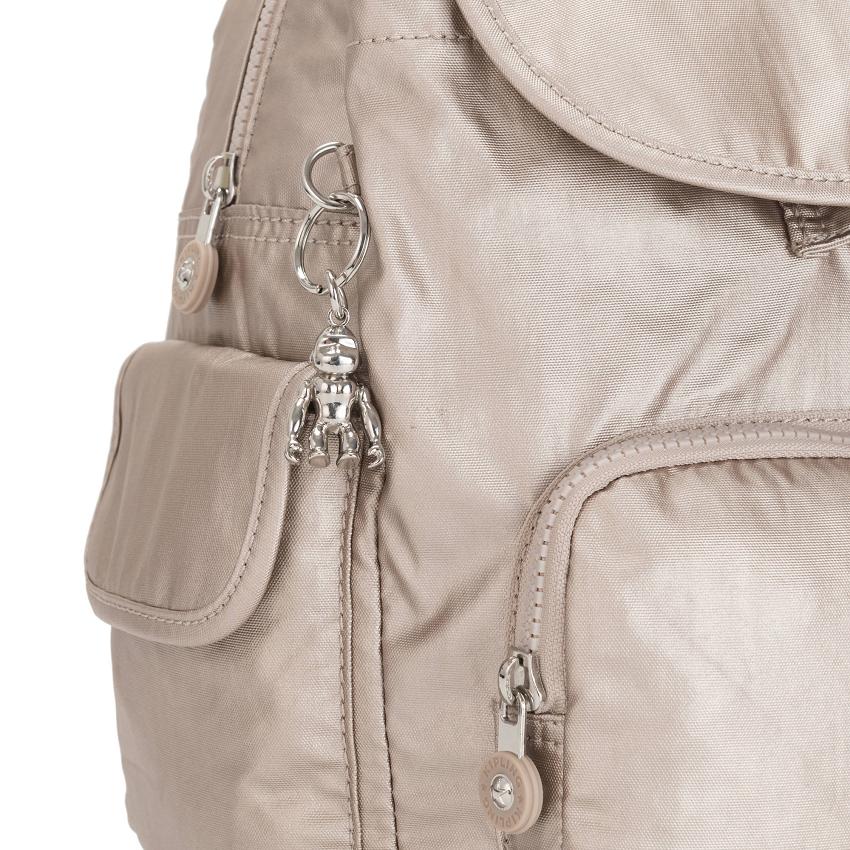 Kipling City Pack Small Travel Backpacks Metal | UKKi1392V