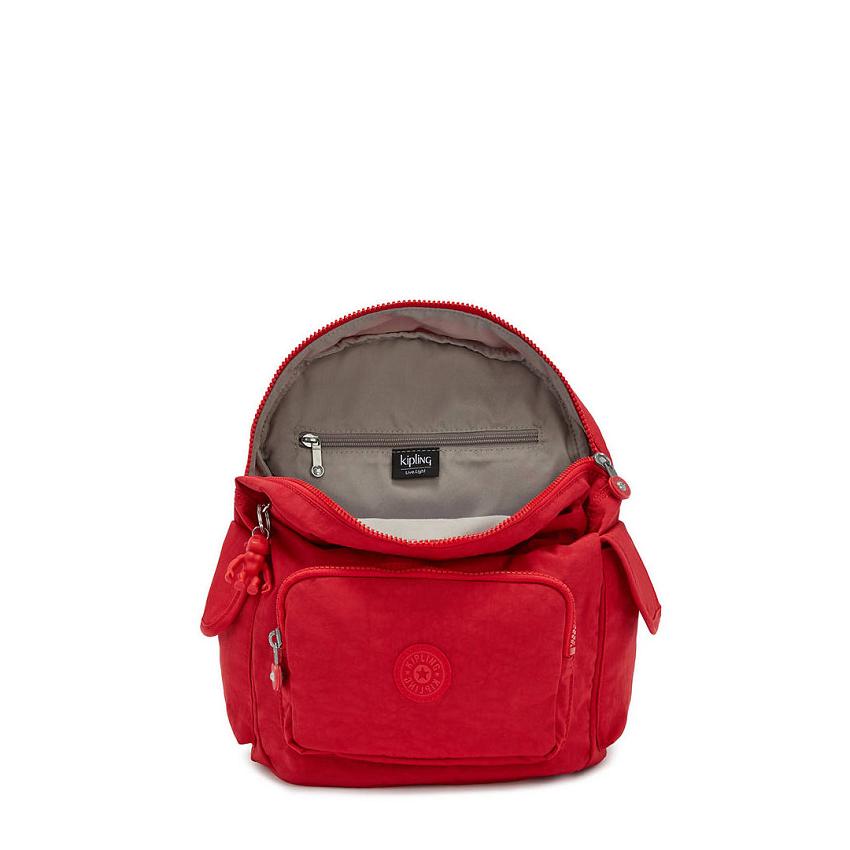 Kipling City Pack Small Travel Backpacks Red | UKKi1393B