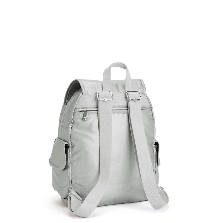 Kipling City Pack Small Travel Backpacks Silver | UKKi1398S