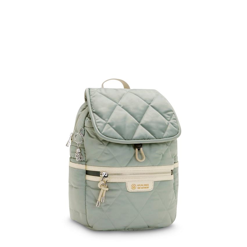 Kipling City Pack Small Travel Backpacks Olive | UKKi1401G