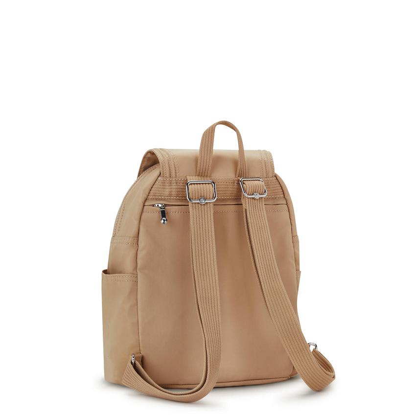 Kipling City Pack Small Travel Backpacks Beige | UKKi1402E