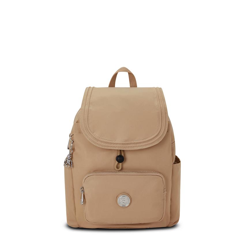 Kipling City Pack Small Travel Backpacks Beige | UKKi1402E