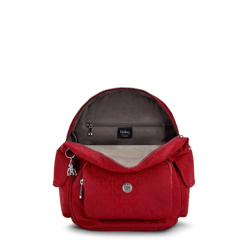 Kipling City Pack Small Travel Backpacks Red | UKKi1404T
