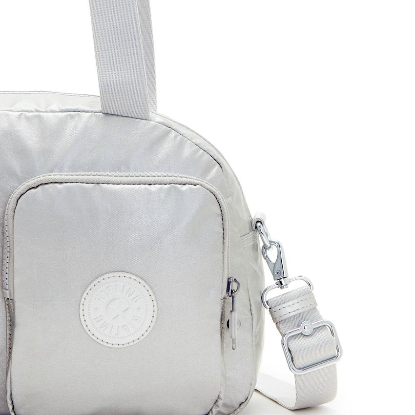Kipling Cool Defea Metallic Handbags Silver | UKKi1800T