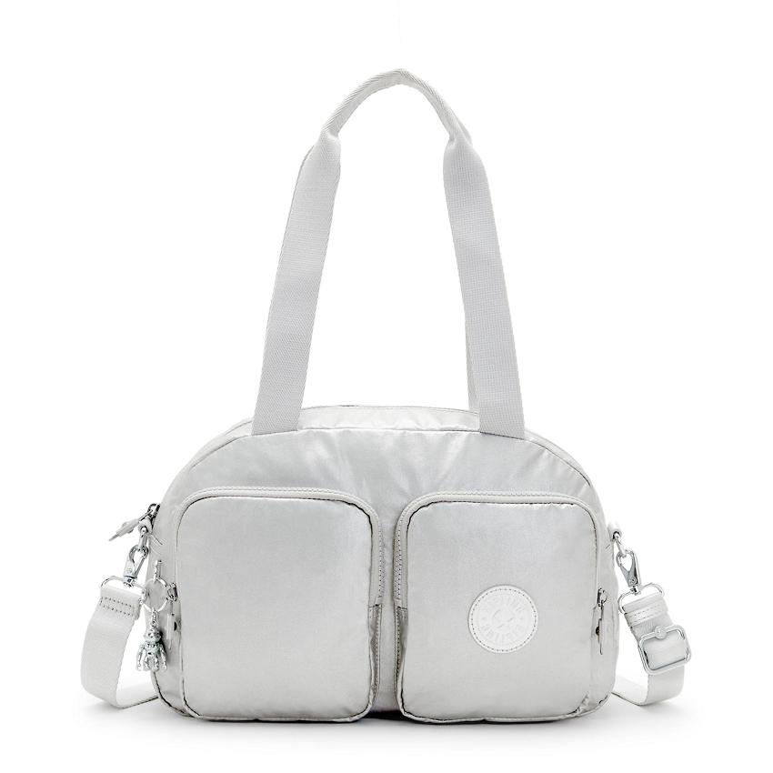 Kipling Cool Defea Metallic Handbags Silver | UKKi1800T