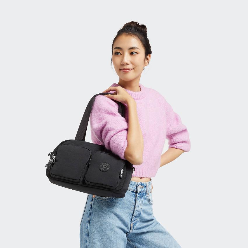Kipling Cool Defea Shoulder Bags Black | UKKi1935I