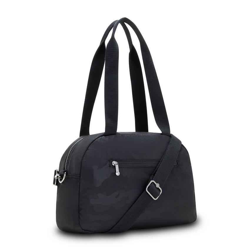 Kipling Cool Defea Shoulder Bags Black Camo | UKKi1932T