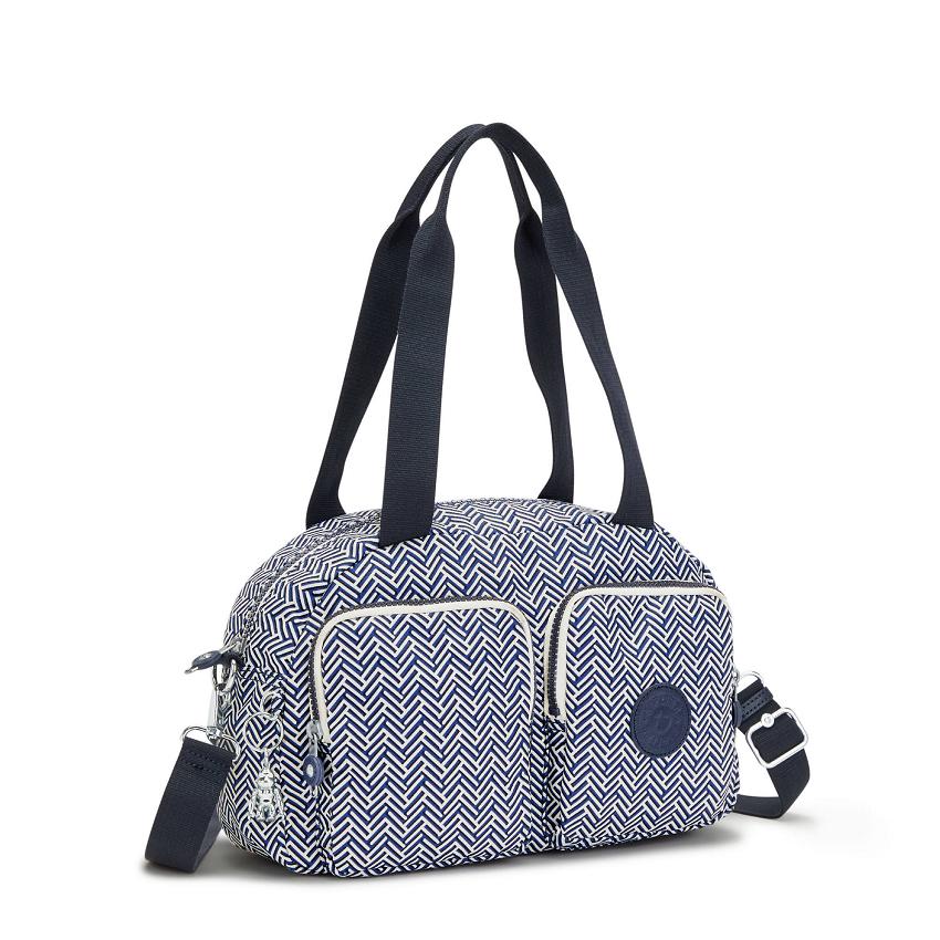 Kipling Cool Defea Shoulder Bags Blue white | UKKi1929G