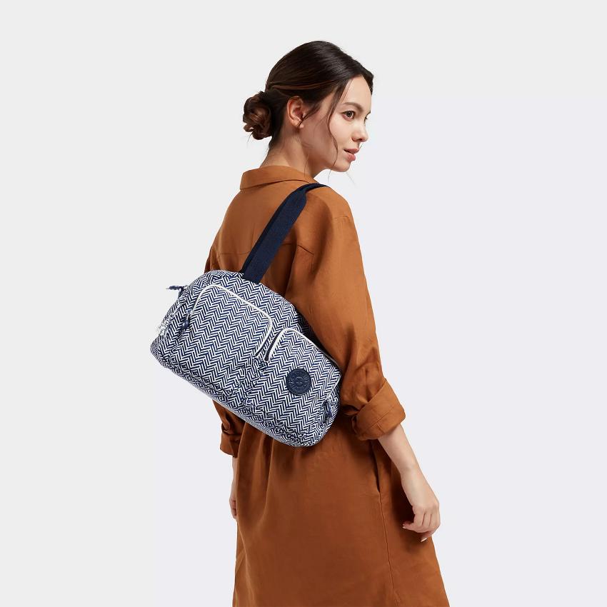 Kipling Cool Defea Shoulder Bags Blue white | UKKi1929G