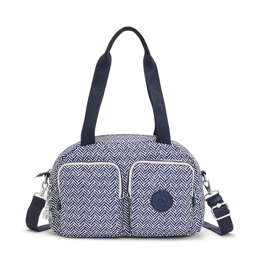 Kipling Cool Defea Shoulder Bags Blue white | UKKi1929G