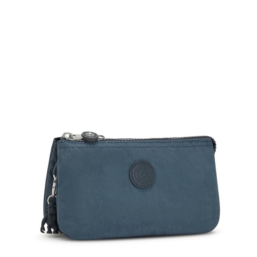 Kipling Creativity Large Pencil Cases Navy Grey | UKKi2130S