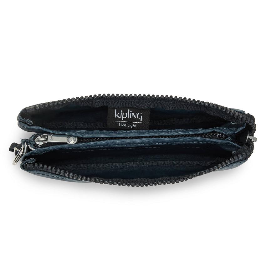 Kipling Creativity Large Pencil Cases Navy Grey | UKKi2130S
