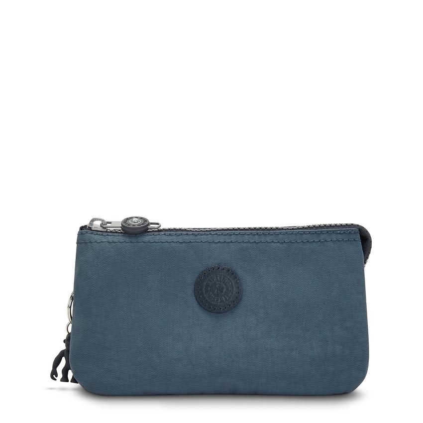 Kipling Creativity Large Pencil Cases Navy Grey | UKKi2130S