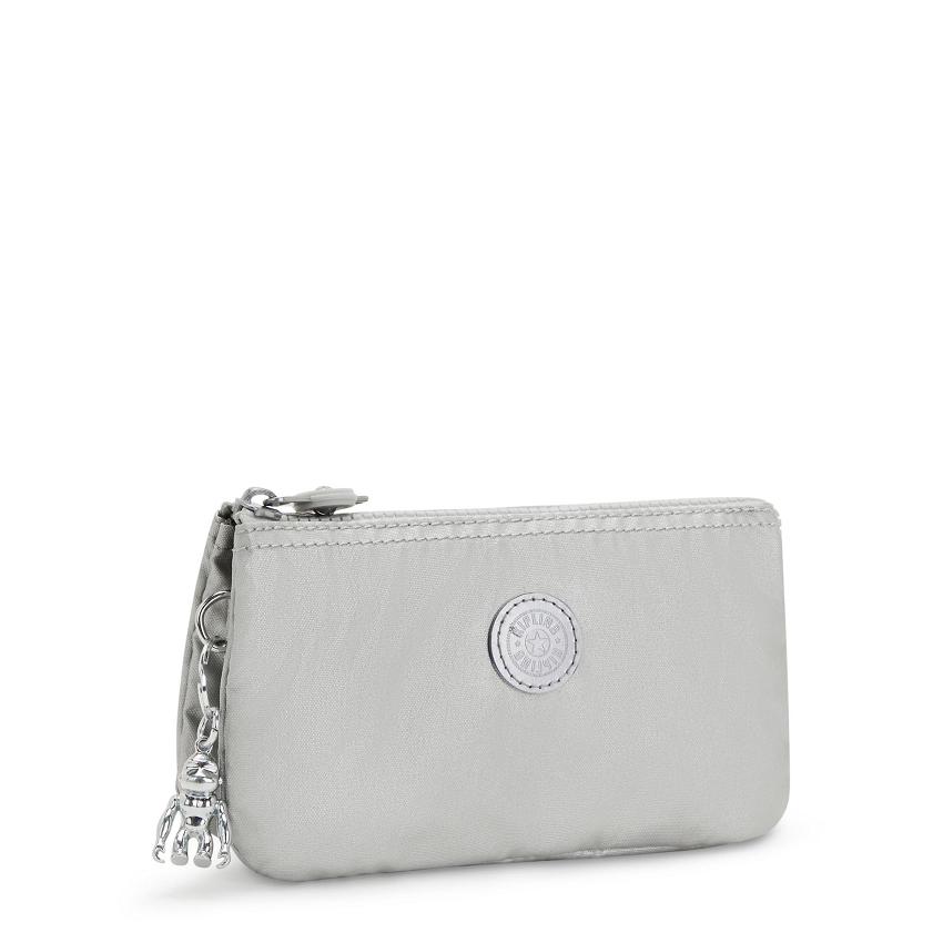 Kipling Creativity Large Pencil Cases Silver | UKKi2131D