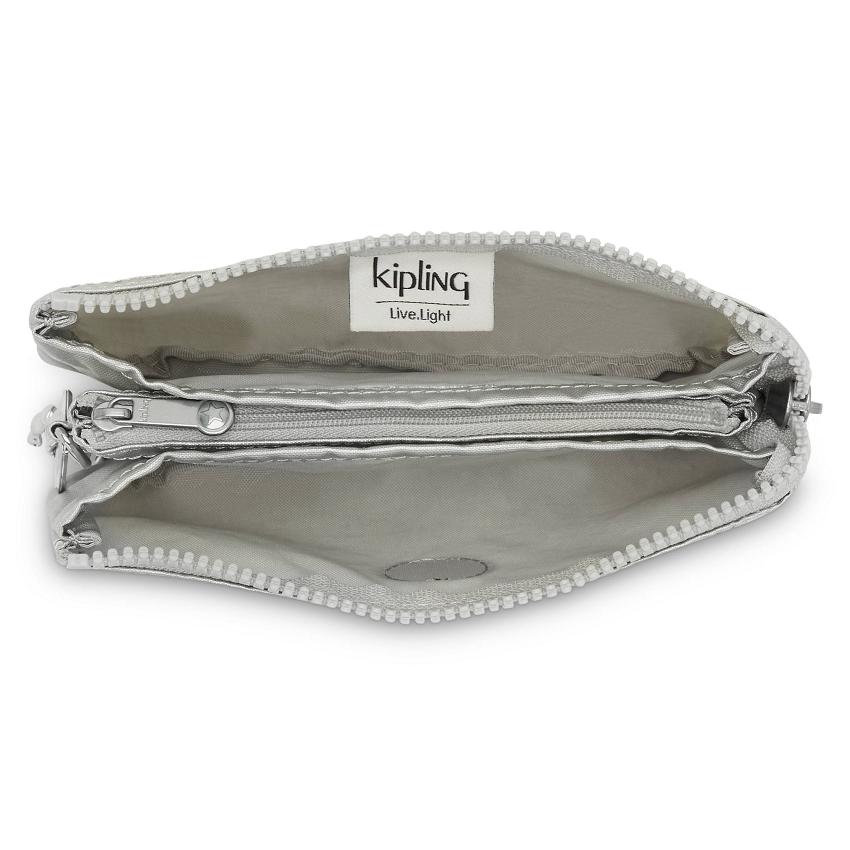 Kipling Creativity Large Pencil Cases Silver | UKKi2131D