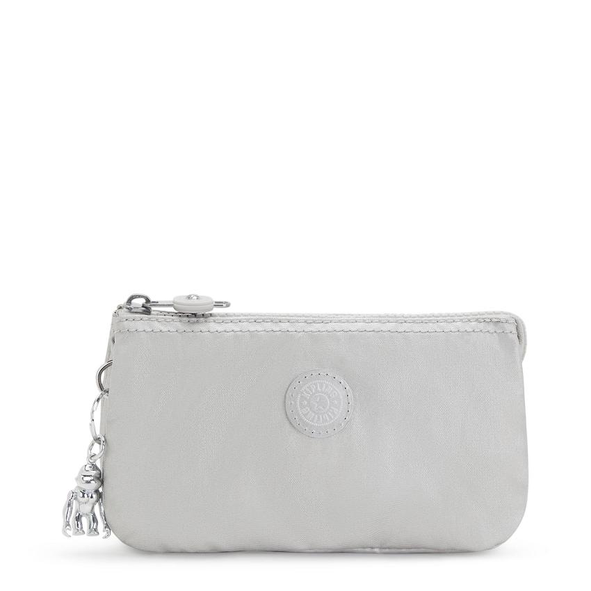 Kipling Creativity Large Pencil Cases Silver | UKKi2131D
