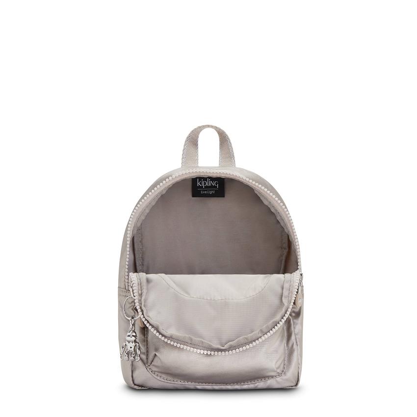 Kipling Curtis Compact Metallic Backpacks Metal | UKKi1351M